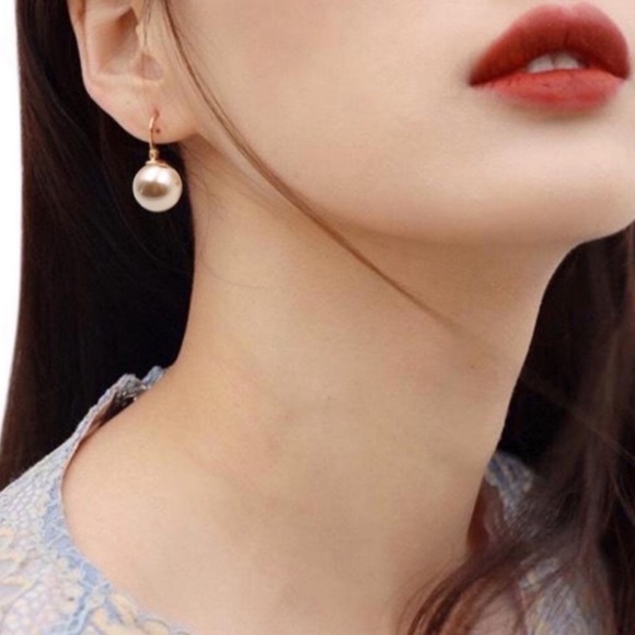 Kate Spade Champagne Pearl Drop Earrings - Picture 2 of 4